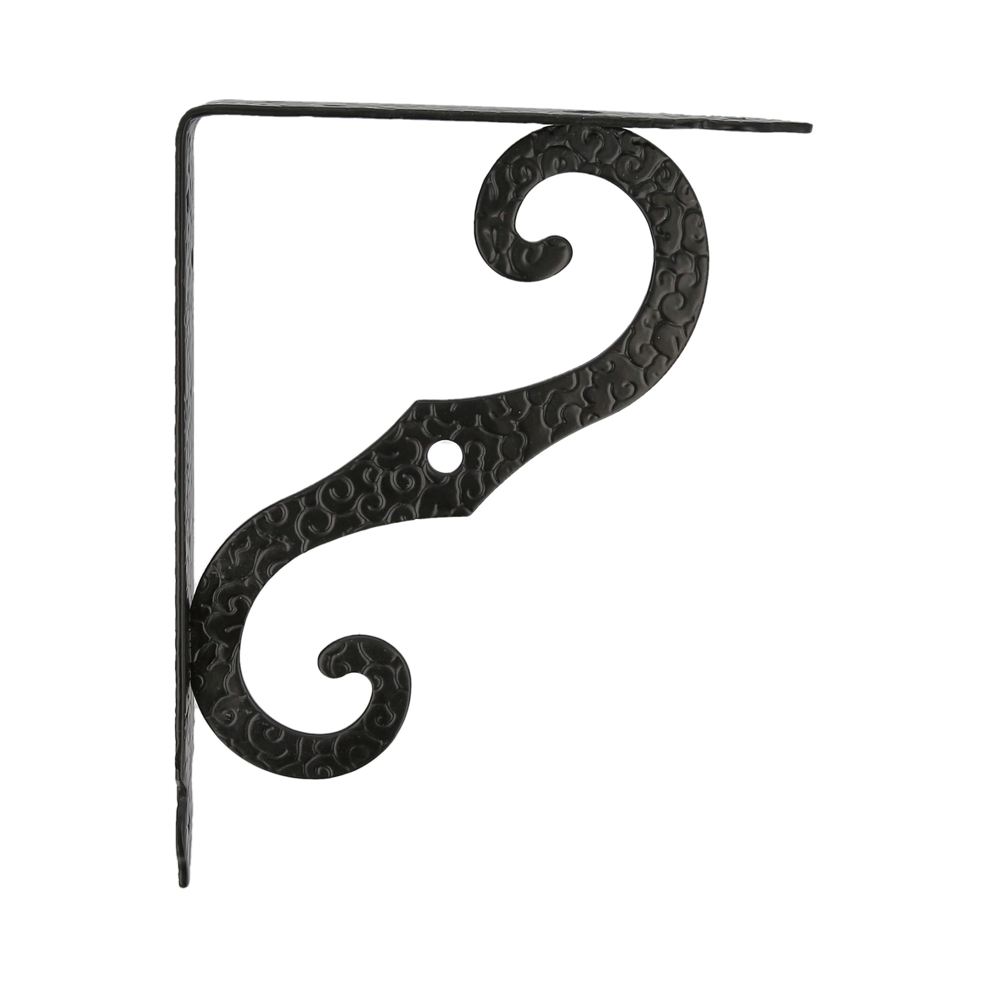 AMIG 203 | Palomilla ornamental  2 | 250 x 190 mm (10'' x 7,5'') | Acero | Negro